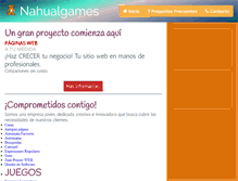 Tablet Screenshot of nahualgames.com